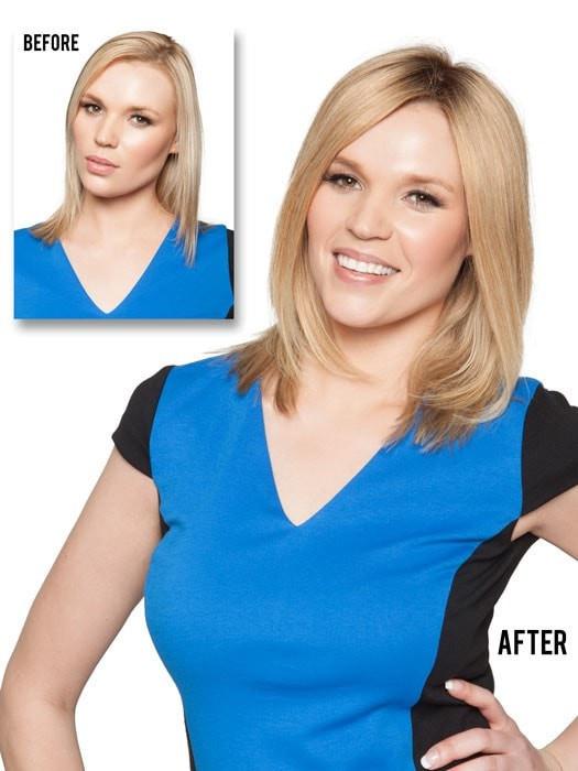12" Top Form Exclusive Colors | Remy Human Hair Topper (Full Mono) - Image 9