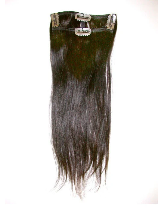 16" Human Hair Extensions (2 Piece) | Clip In | Discontinued - Image 3