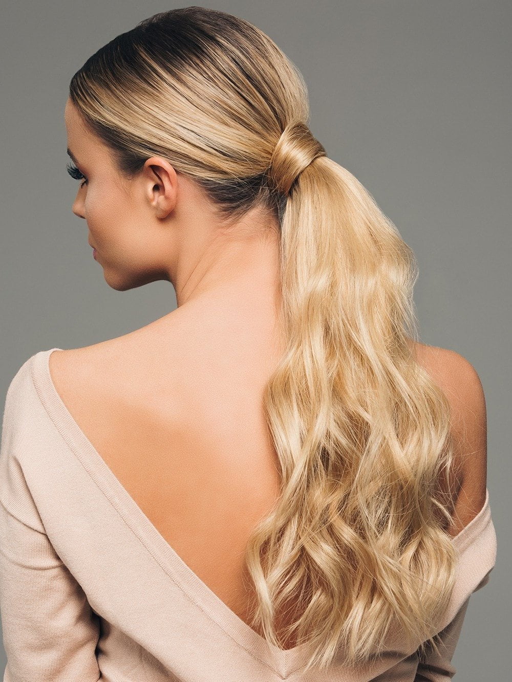 16" Human Hair Pony (1 Piece) | Wrap-Around Ponytail - Image 5
