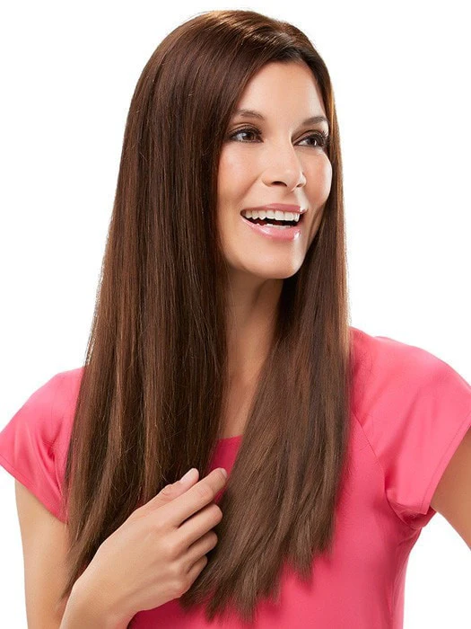 18" Top Form Exclusive Colors | Remy Human Hair Topper (Full Mono) - Image 5