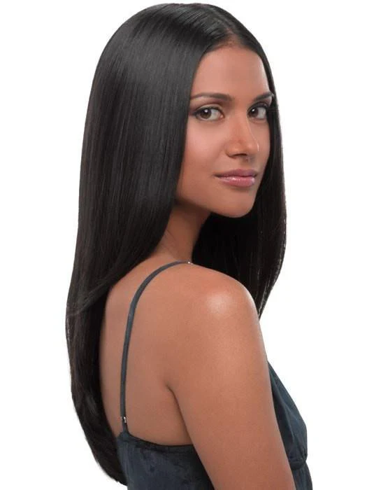 22" Straight HF Synthetic Hair Extension (1 Piece) | Clip In - Image 7