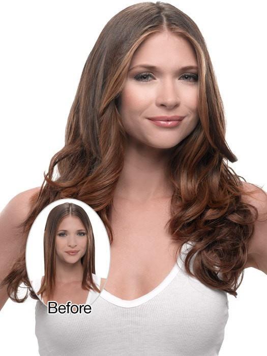 23" Wavy HF Synthetic Hair Extension (1 Piece) | Clip In - Image 5