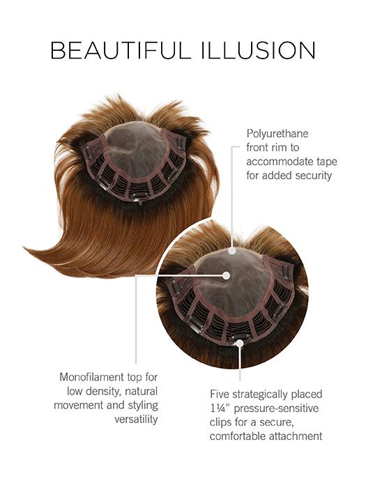 Beautiful Illusion | Synthetic Hair Topper (Mono Top) | DISCONTINUED - Image 6