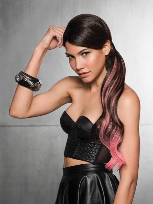 23" Color Splash Pony | HF Synthetic Ponytail (Wrap-Around) - Image 9