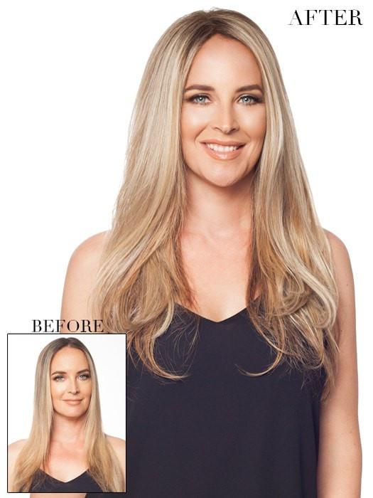 easiPart HD XL 18" | HF Synthetic Hair Topper (Mono Top) - Image 3