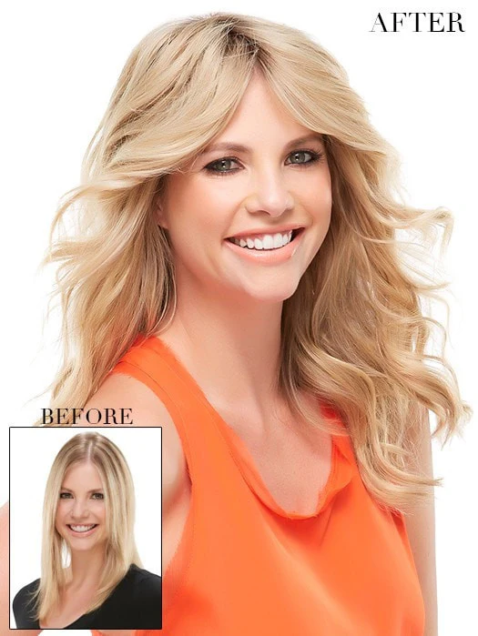 easiPart HH XL 12" Exclusive Colors | Remy Human Hair Topper (Mono Top) - Image 6