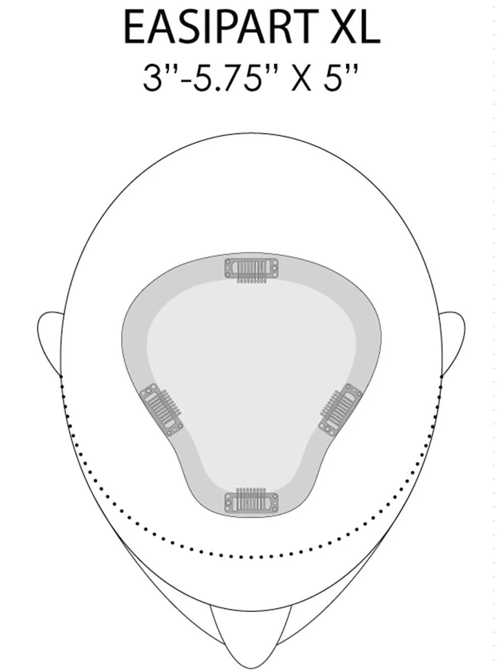 easiPart XL 8" | Remy Human Hair Topper - Image 4