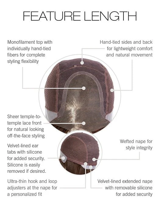 Feature Length | Synthetic Lace Front Wig (Hand-Tied) - Image 28