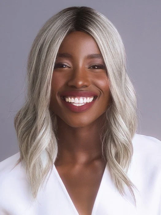 High Heat Mid Wavy Topper | Synthetic Hair Topper (Lace Part) - Image 4