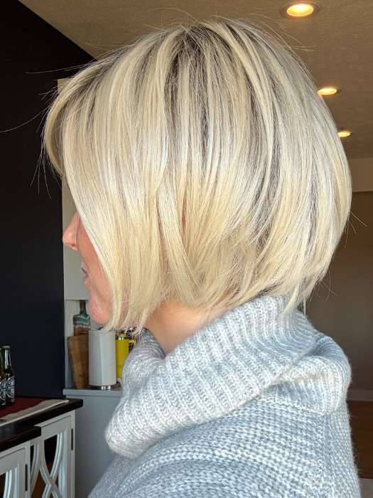 Smooth Cut Bob | Synthetic Lace Front Wig (Mono Top) - Image 10