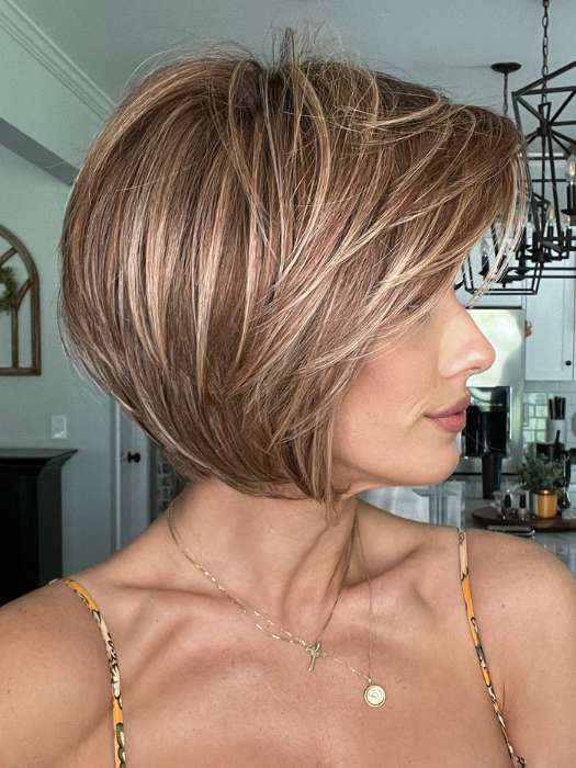 Smooth Cut Bob | Synthetic Lace Front Wig (Mono Top) - Image 13