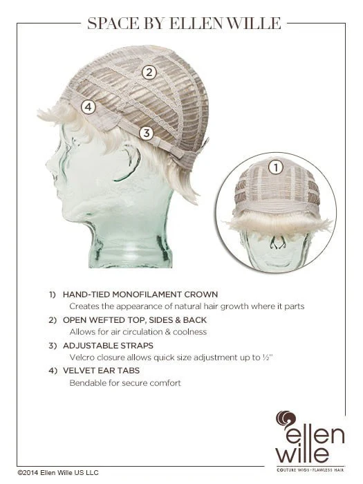 Space | Short Synthetic Wig (Mono Crown) | DISCONTINUED - Image 18