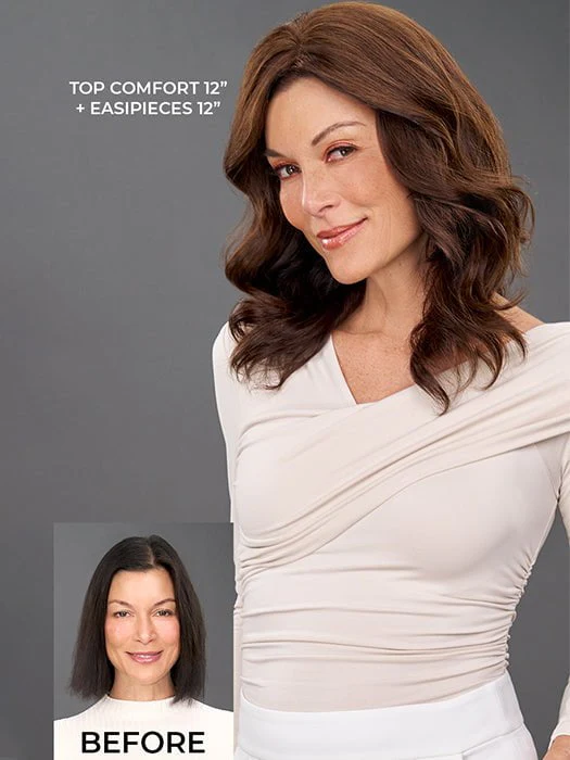 Top Comfort 12" | Remy Human Hair Topper (Hand Tied) - Image 4