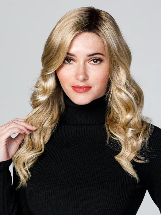 Top Coverage Wavy 18" | Lace Front Synthetic Hair Topper (Mono Top)