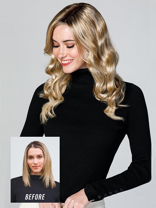 Top Coverage Wavy 18" | Lace Front Synthetic Hair Topper (Mono Top) - Image 2