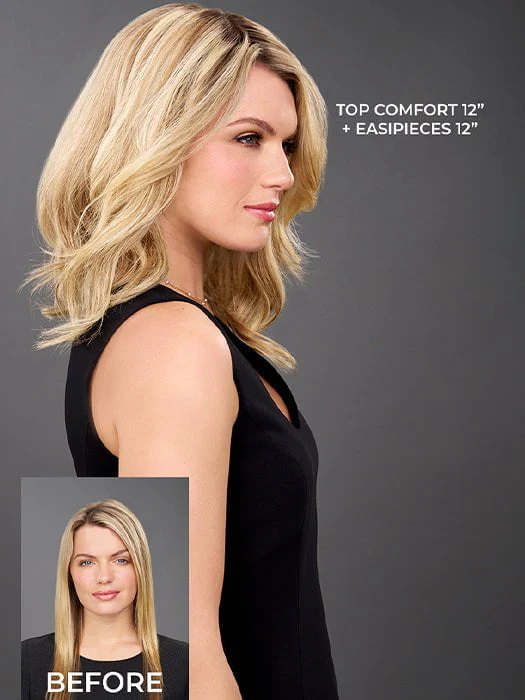 Top Flex 12" | Remy Human Hair Topper (Mono Top) - Image 4