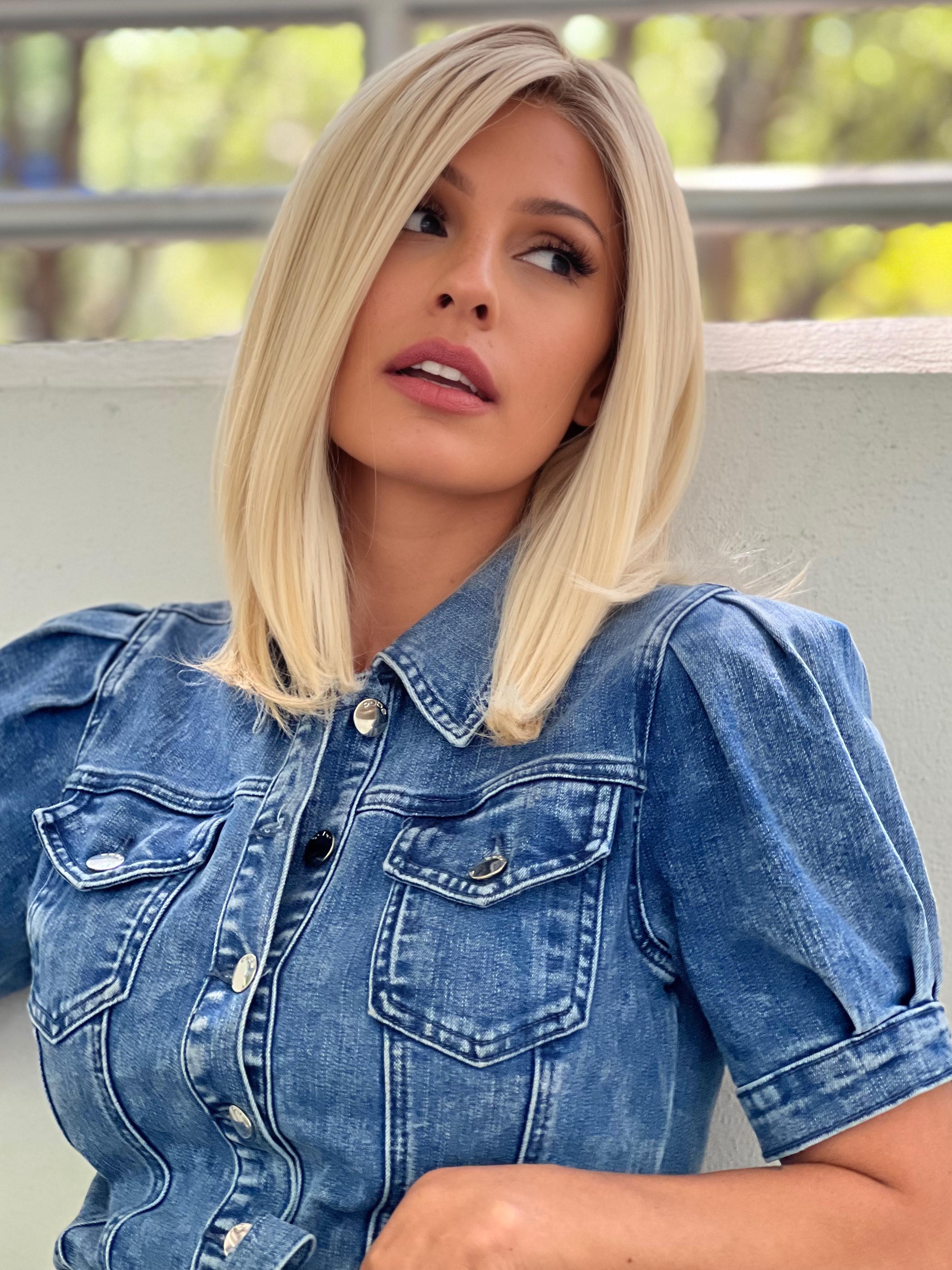 Undercut Bob | Synthetic Lace Front Wig (Mono Top) - Image 19