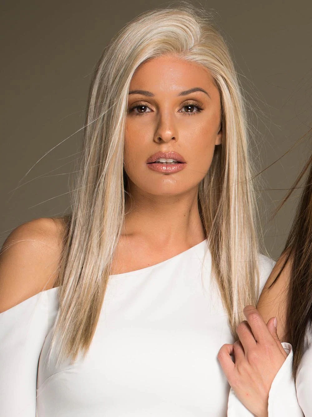 Veronica | Human Hair/ Synthetic Blend Wig (Mono Top) - Image 24